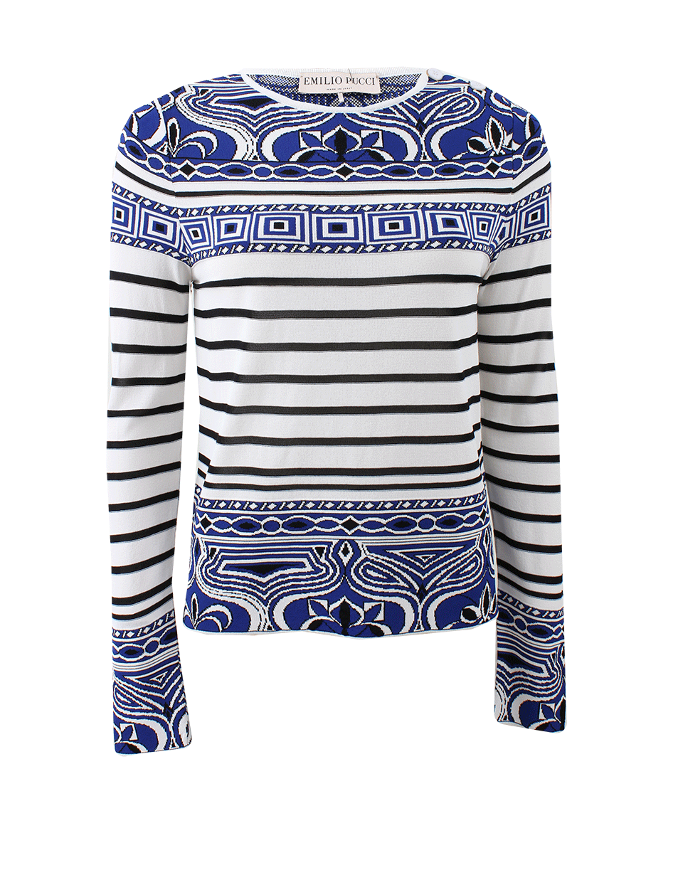 EMILIO PUCCI-Righe Boxy Top-
