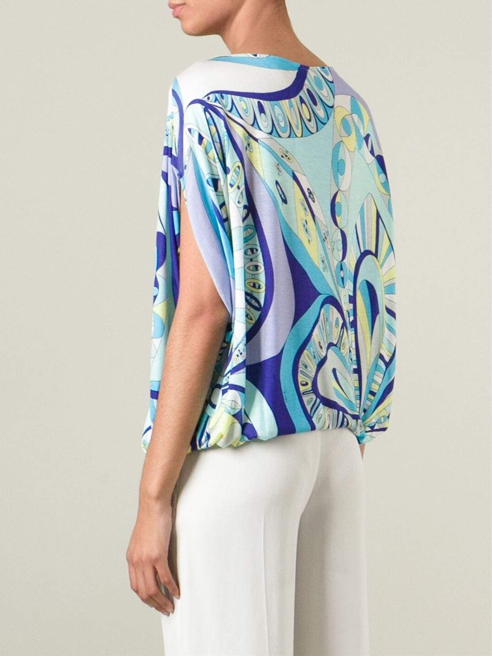 EMILIO PUCCI-Batwing Boxy Top-