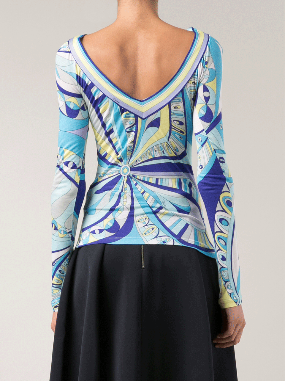 EMILIO PUCCI-V-Back Reversible Top-