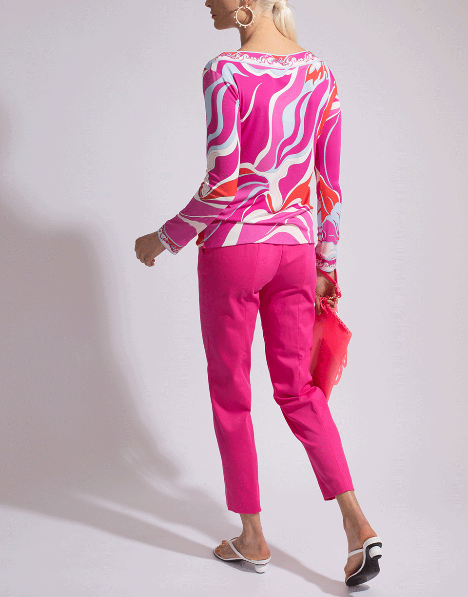 EMILIO PUCCI-Riviera Bateau Neck Top-