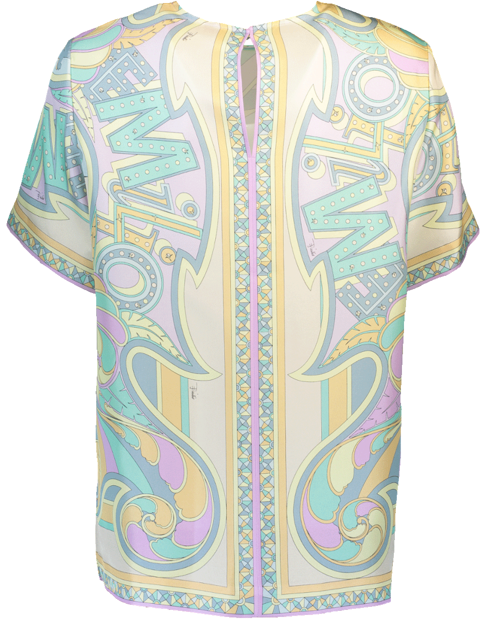 EMILIO PUCCI-Silk Twill Top-