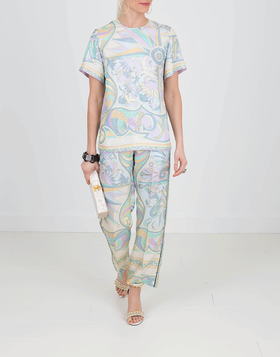 EMILIO PUCCI-Silk Twill Top-