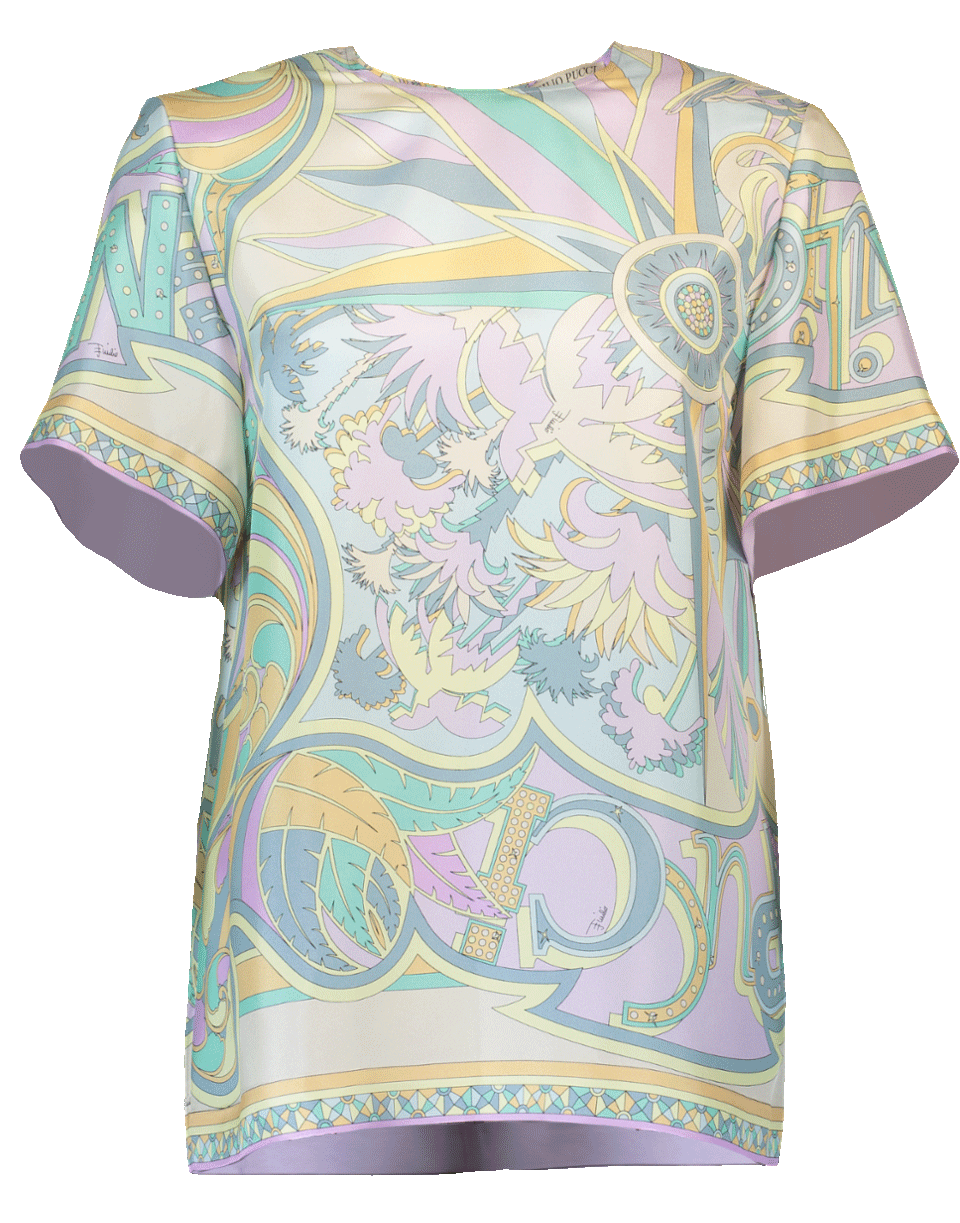 EMILIO PUCCI-Silk Twill Top-