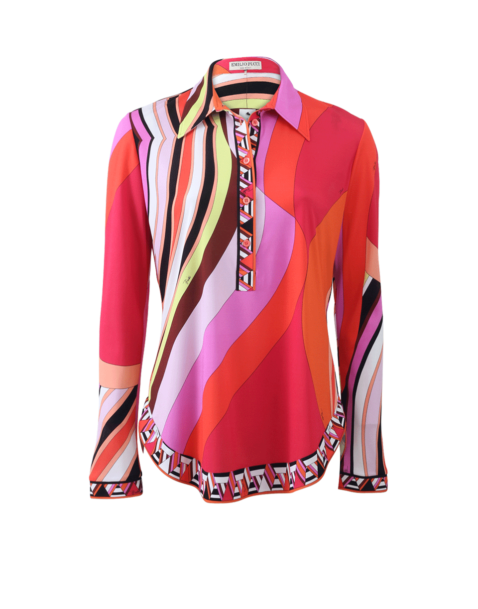 EMILIO PUCCI-Henley Blouse-