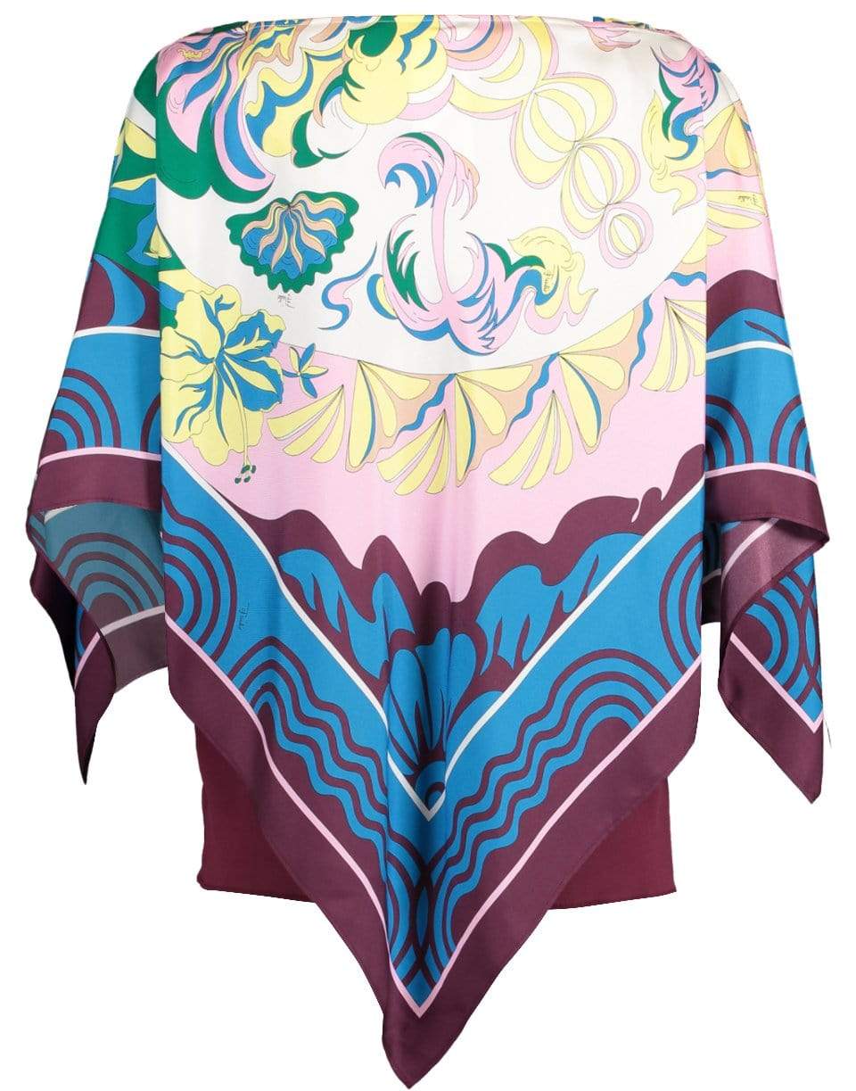 EMILIO PUCCI-Poncho Top with Cami-