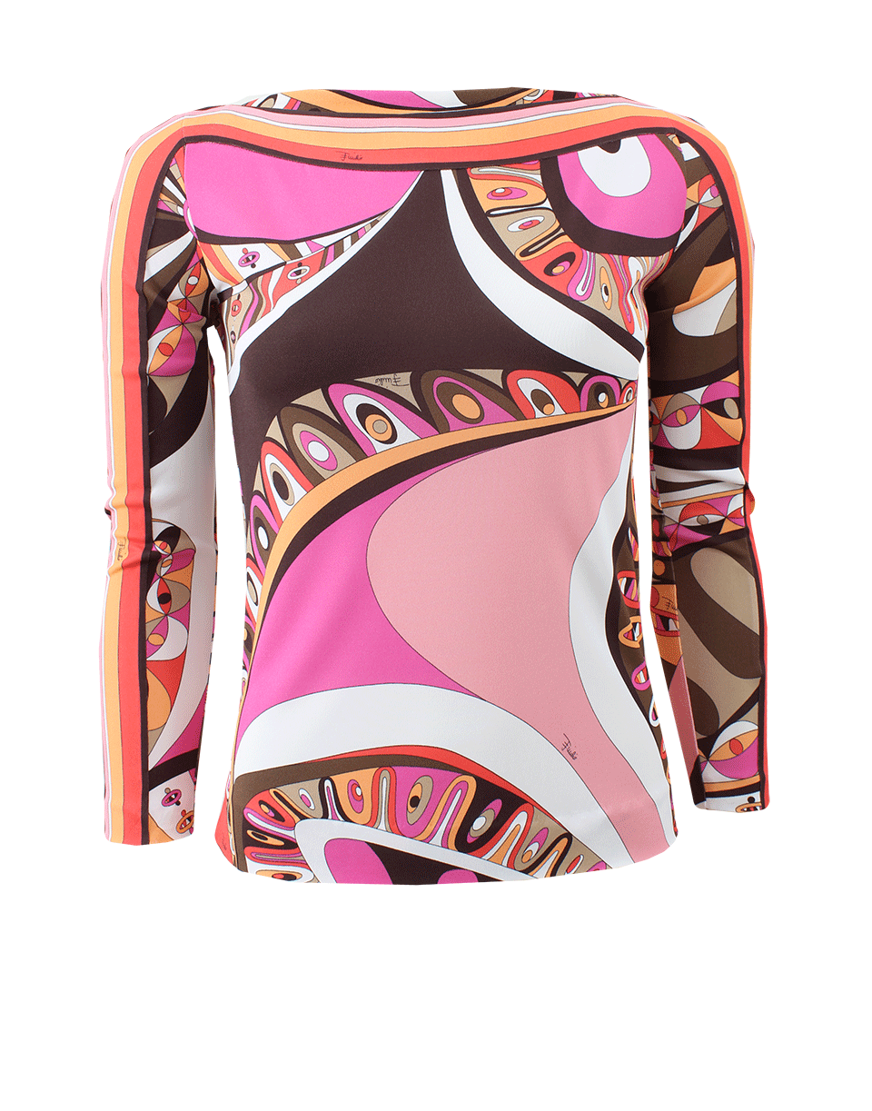 EMILIO PUCCI-Bracelet Sleeve Top-