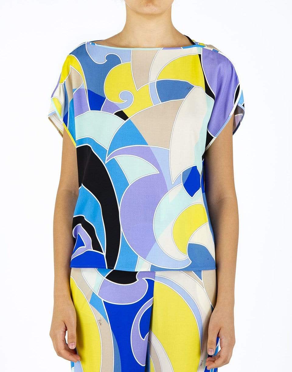 EMILIO PUCCI-Quirimbas Print Top-
