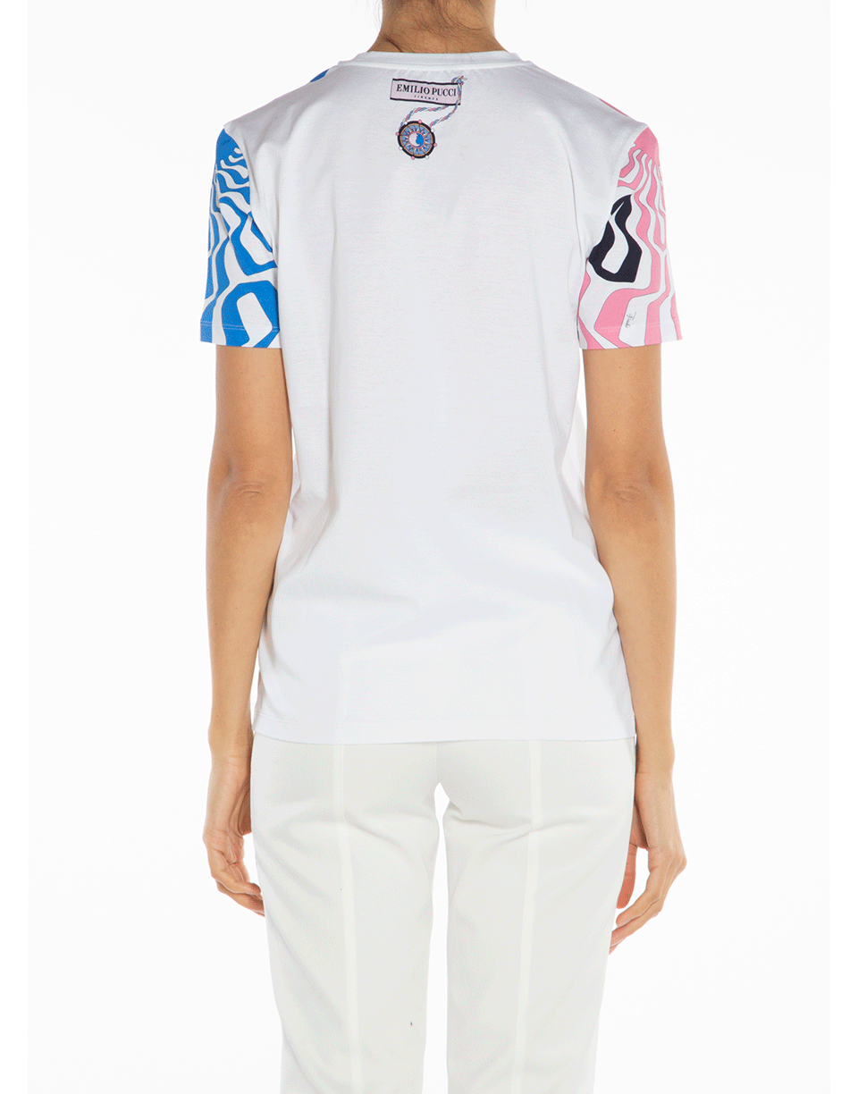 EMILIO PUCCI-Short Sleeve Printed T-Shirt-