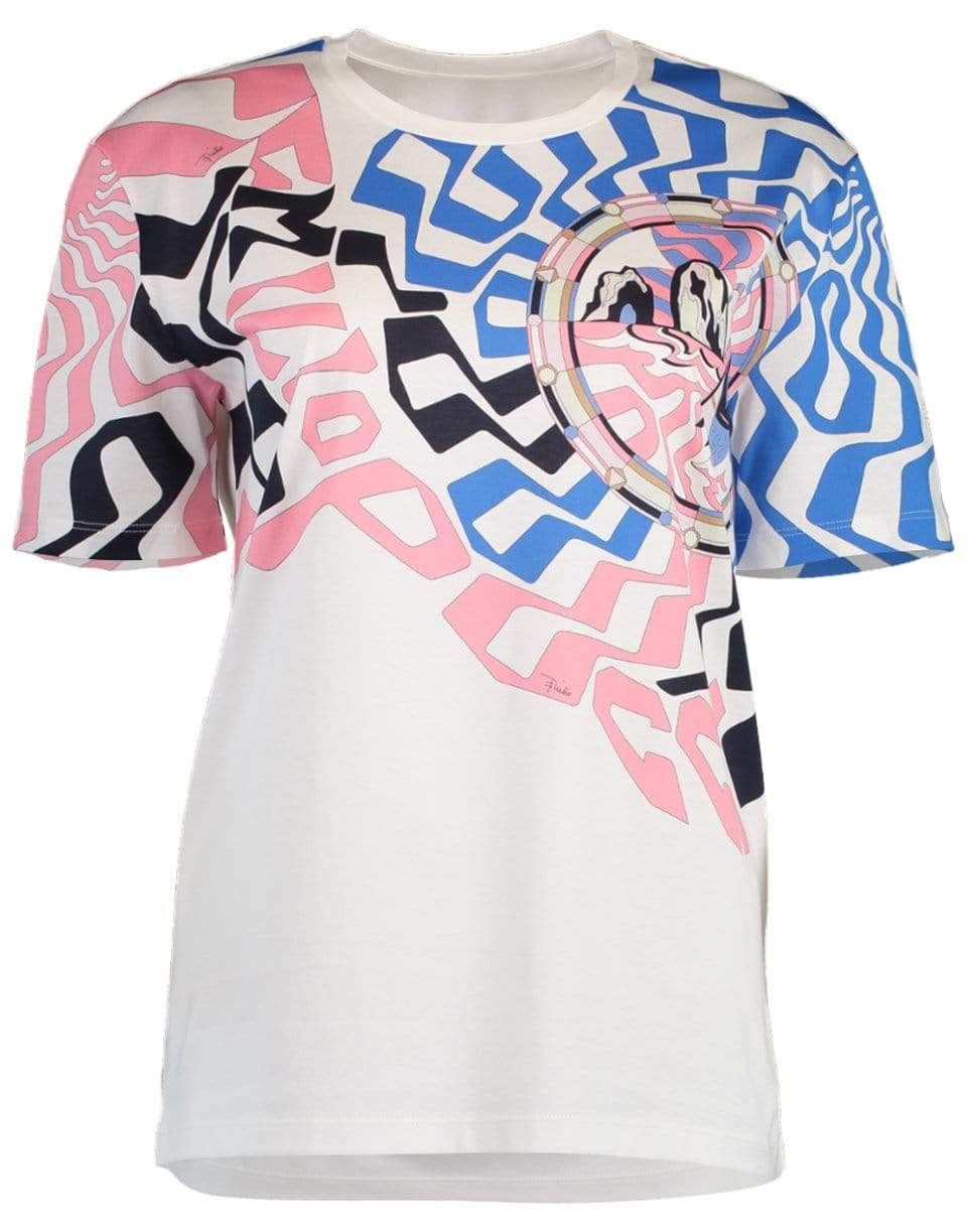 EMILIO PUCCI-Short Sleeve Printed T-Shirt-