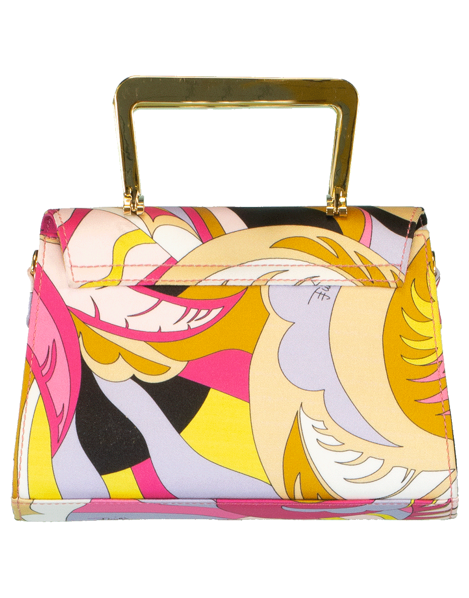 EMILIO PUCCI-Printed Pouchette Chain Bag-PINK