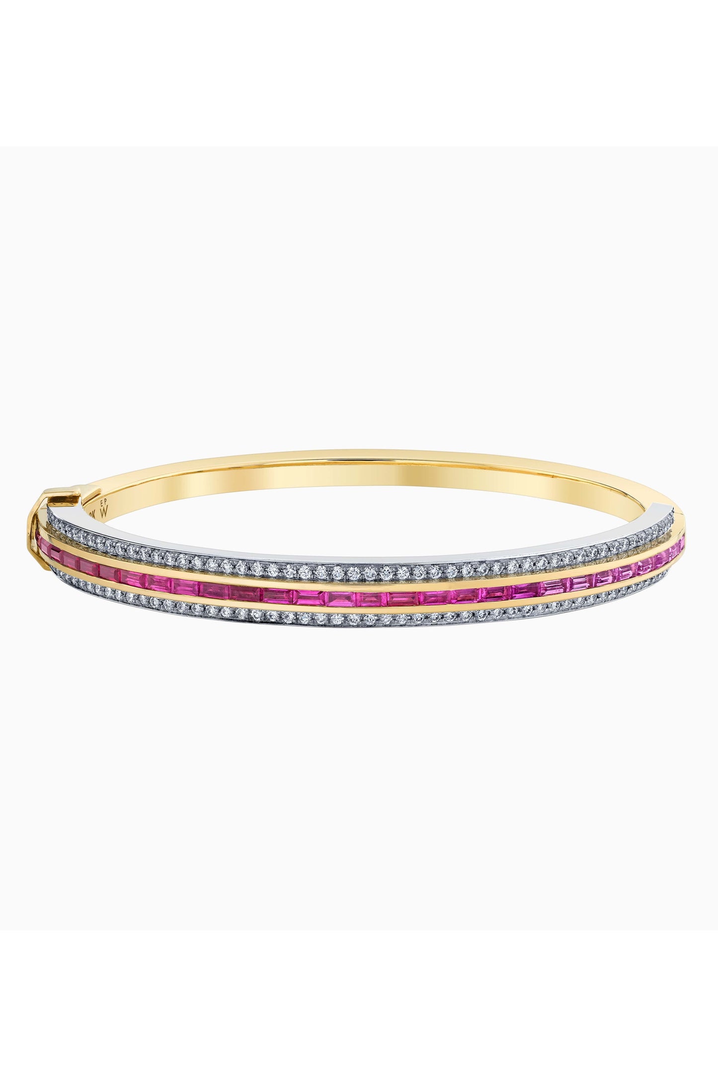 EMILY P WHEELER-Pink Sapphire Tiered Bracelet-YELLOW GOLD