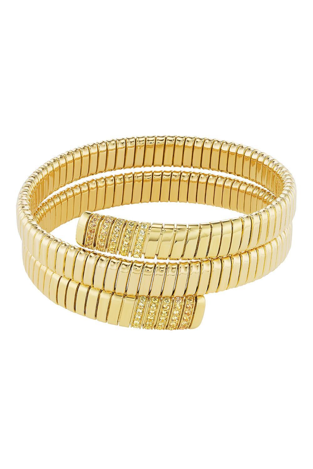 Tubogas Bracelet-YELLOW GOLD-M-JEWELRYFINE JEWELBRACELET O-EMILY P WHEELER