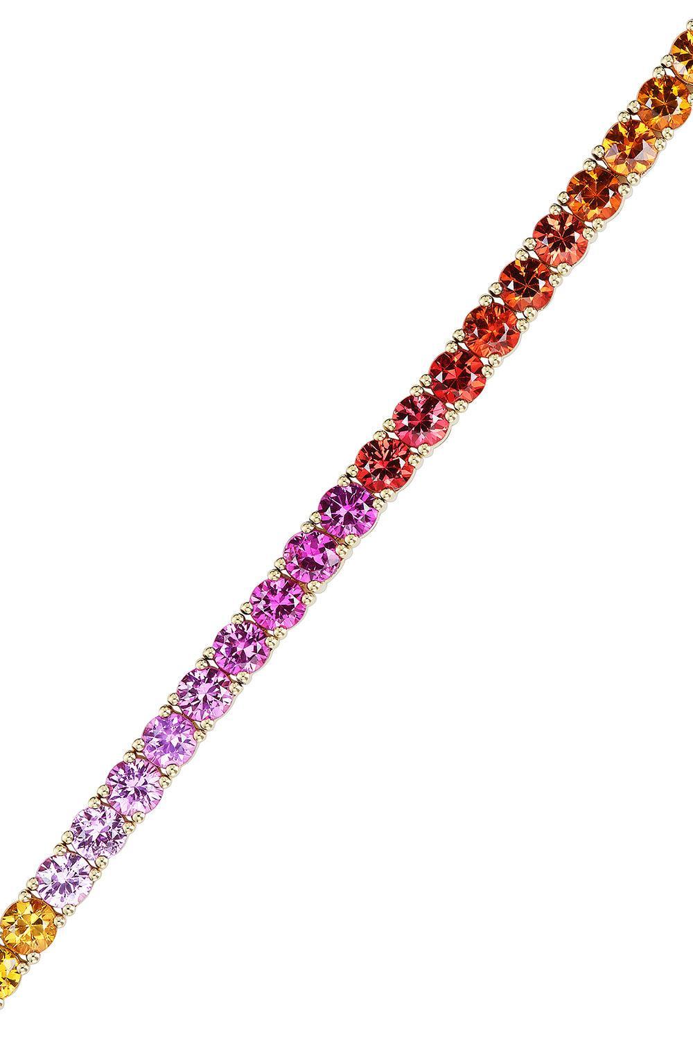Sapphire Tennis Bracelet-YELLOW GOLD-JEWELRYFINE JEWELBRACELET O-EMILY P WHEELER