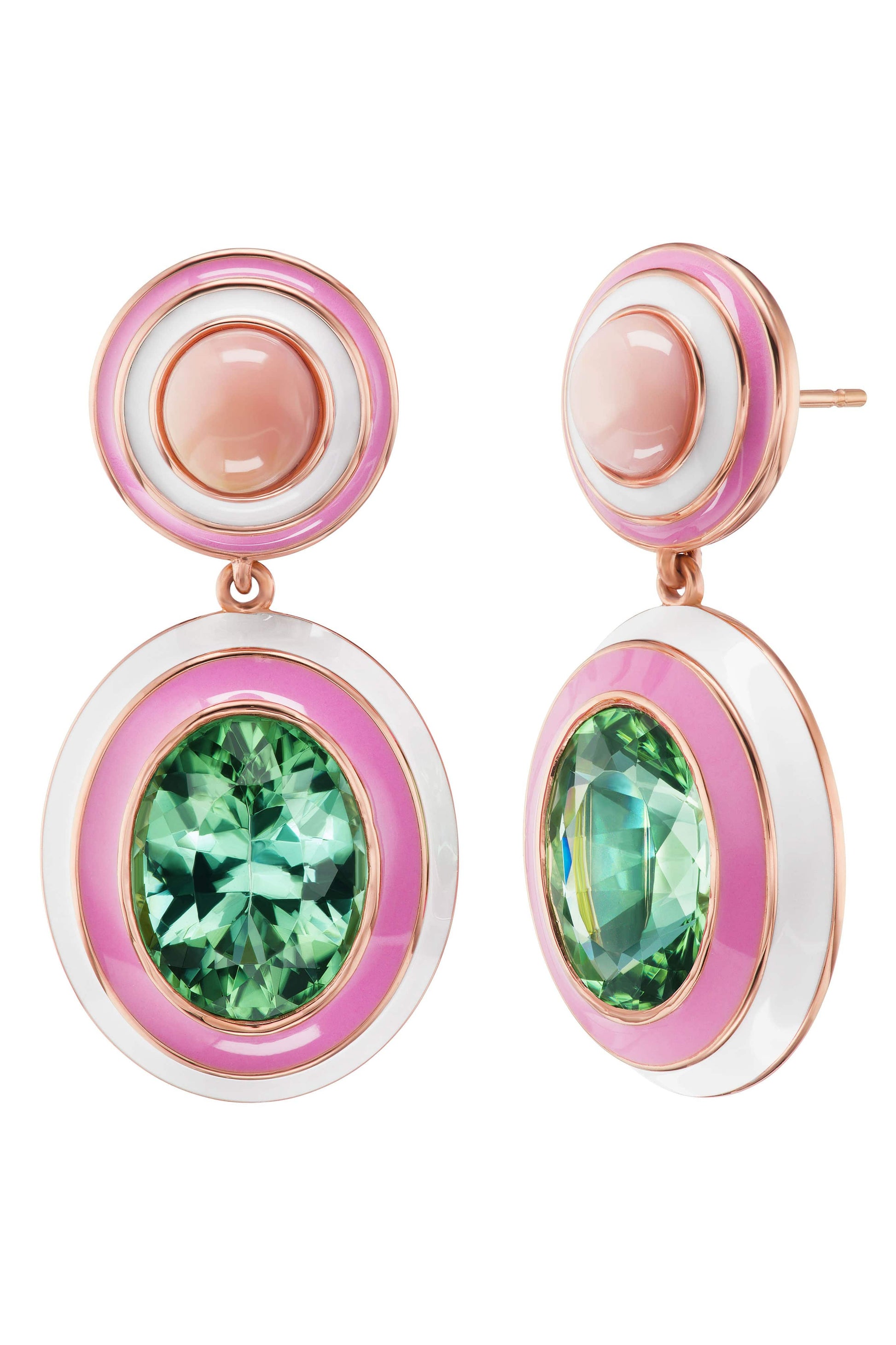 EMILY P WHEELER-Conch Pearl Earrings-ROSE GOLD