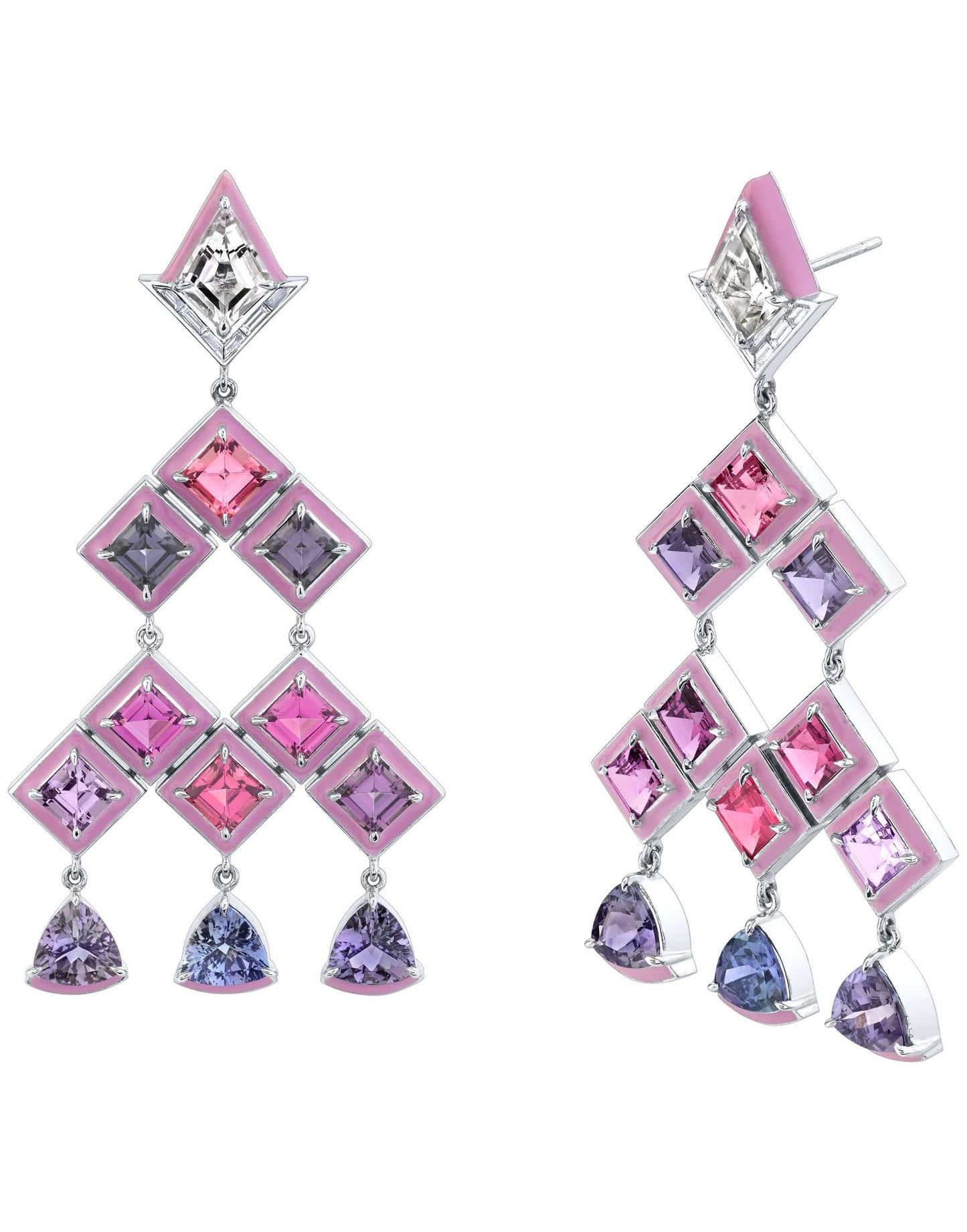 EMILY P WHEELER-Princess Earrings-WHITE GOLD