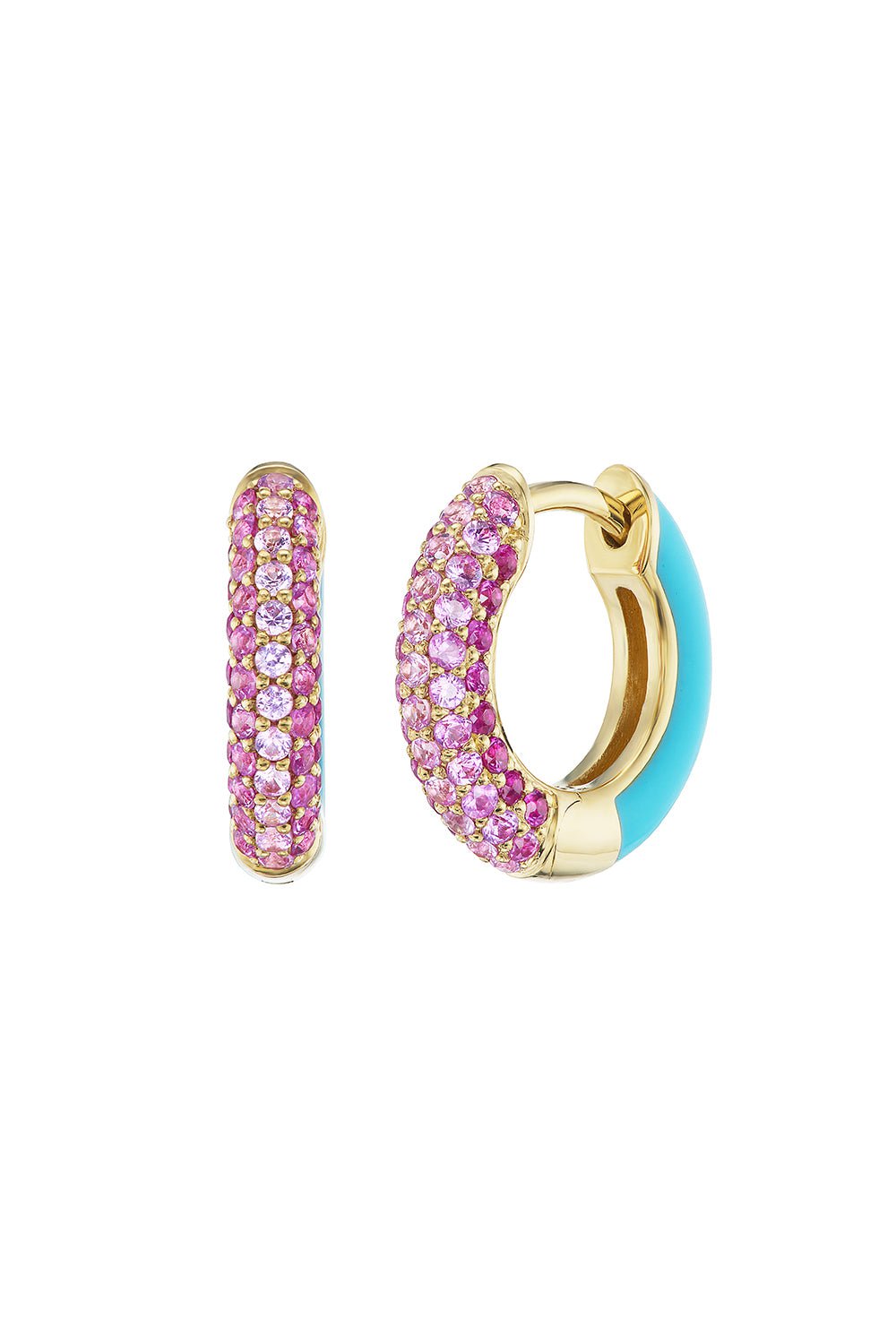 EMILY P WHEELER-California Baby Duo Hoop Earrings-YELLOW GOLD