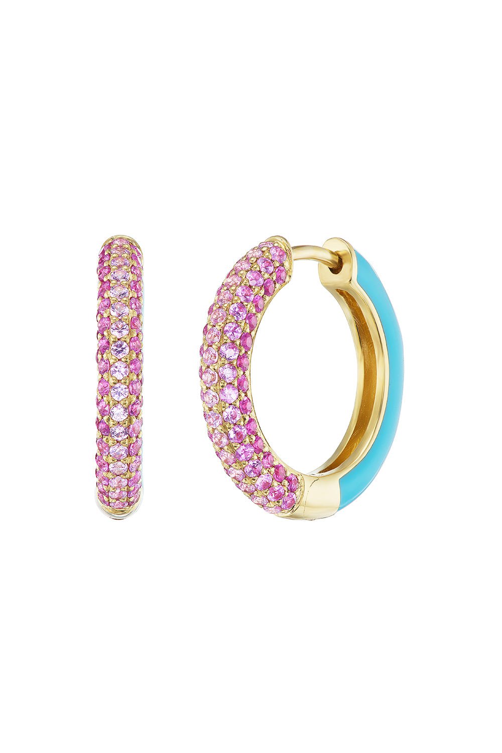 EMILY P WHEELER-California Duo Hoop Earrings-YELLOW GOLD