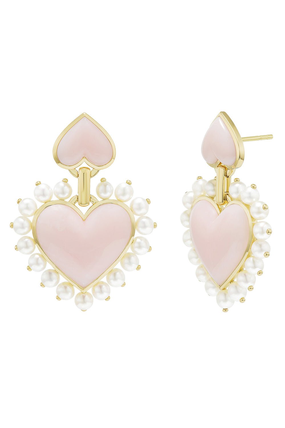 EMILY P WHEELER-Queen Of Hearts Earrings-YELLOW GOLD