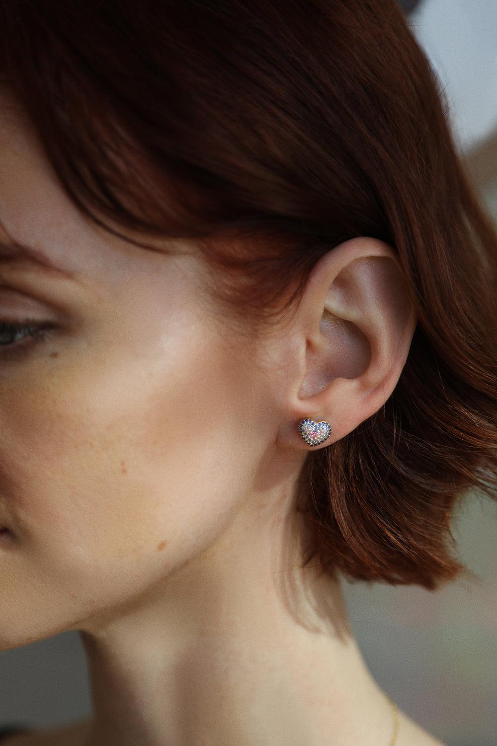 Sapphire Lucy Stud Earrings-YELLOW GOLD-JEWELRYFINE JEWELEARRING-EMILY P WHEELER