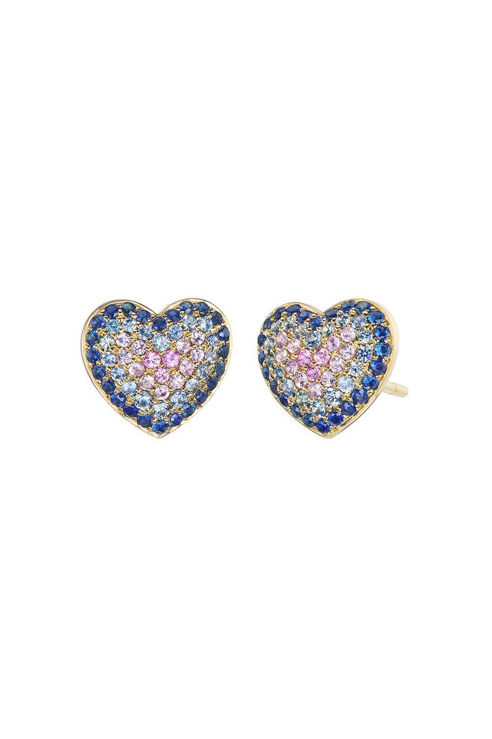 Sapphire Lucy Stud Earrings-YELLOW GOLD-JEWELRYFINE JEWELEARRING-EMILY P WHEELER