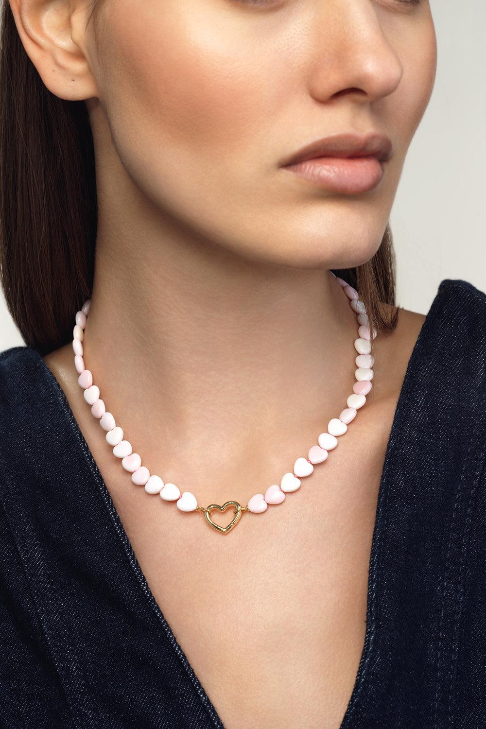 Conch Shell Bead Necklace-YELLOW GOLD-JEWELRYFINE JEWELNECKLACE O-EMILY P WHEELER