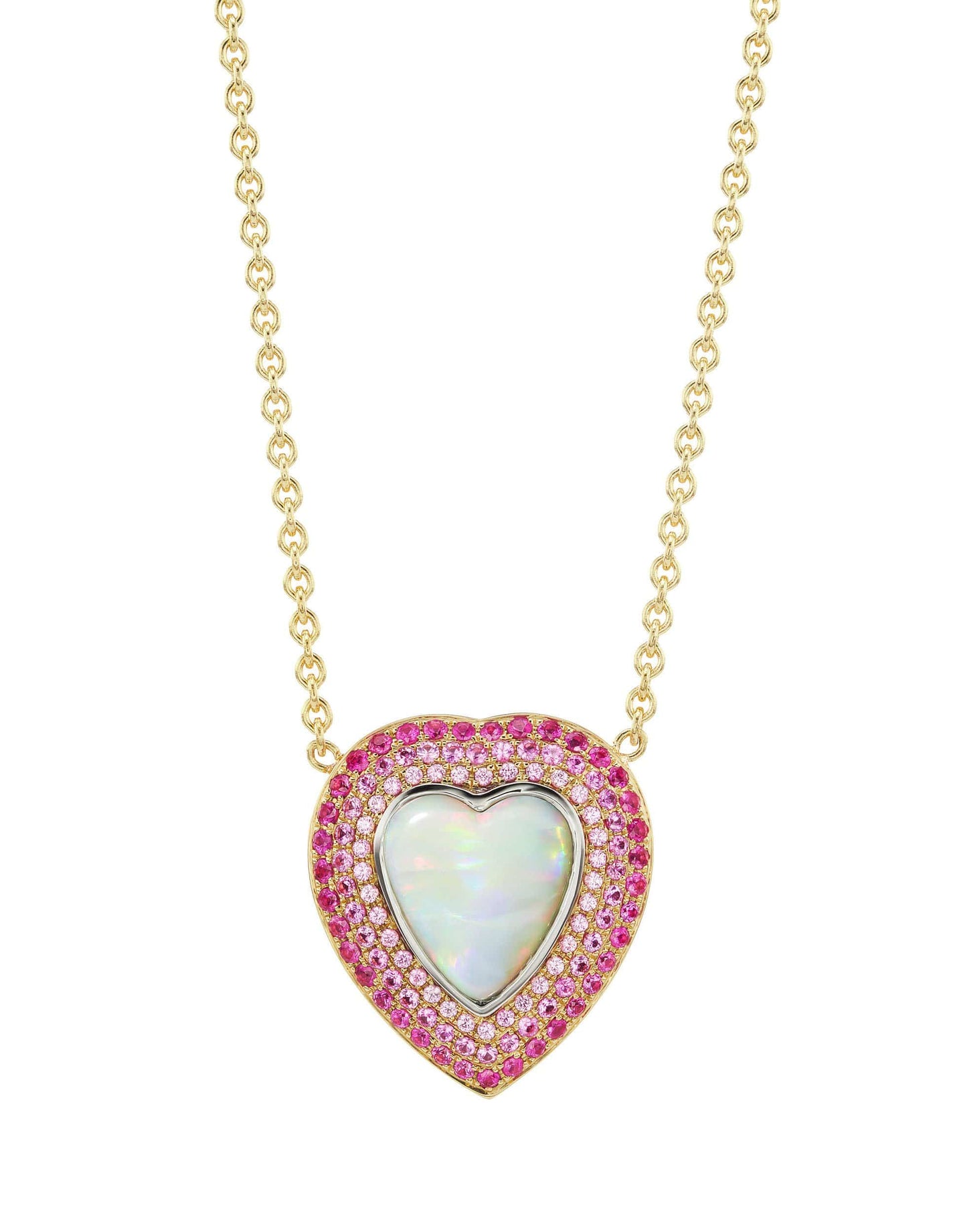 EMILY P WHEELER-Opal Heart Necklace-YELLOW GOLD