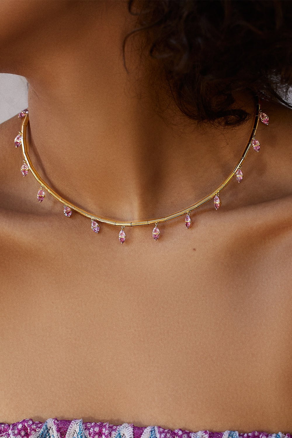 EMILY P WHEELER-Tubular Necklace-YELLOW GOLD
