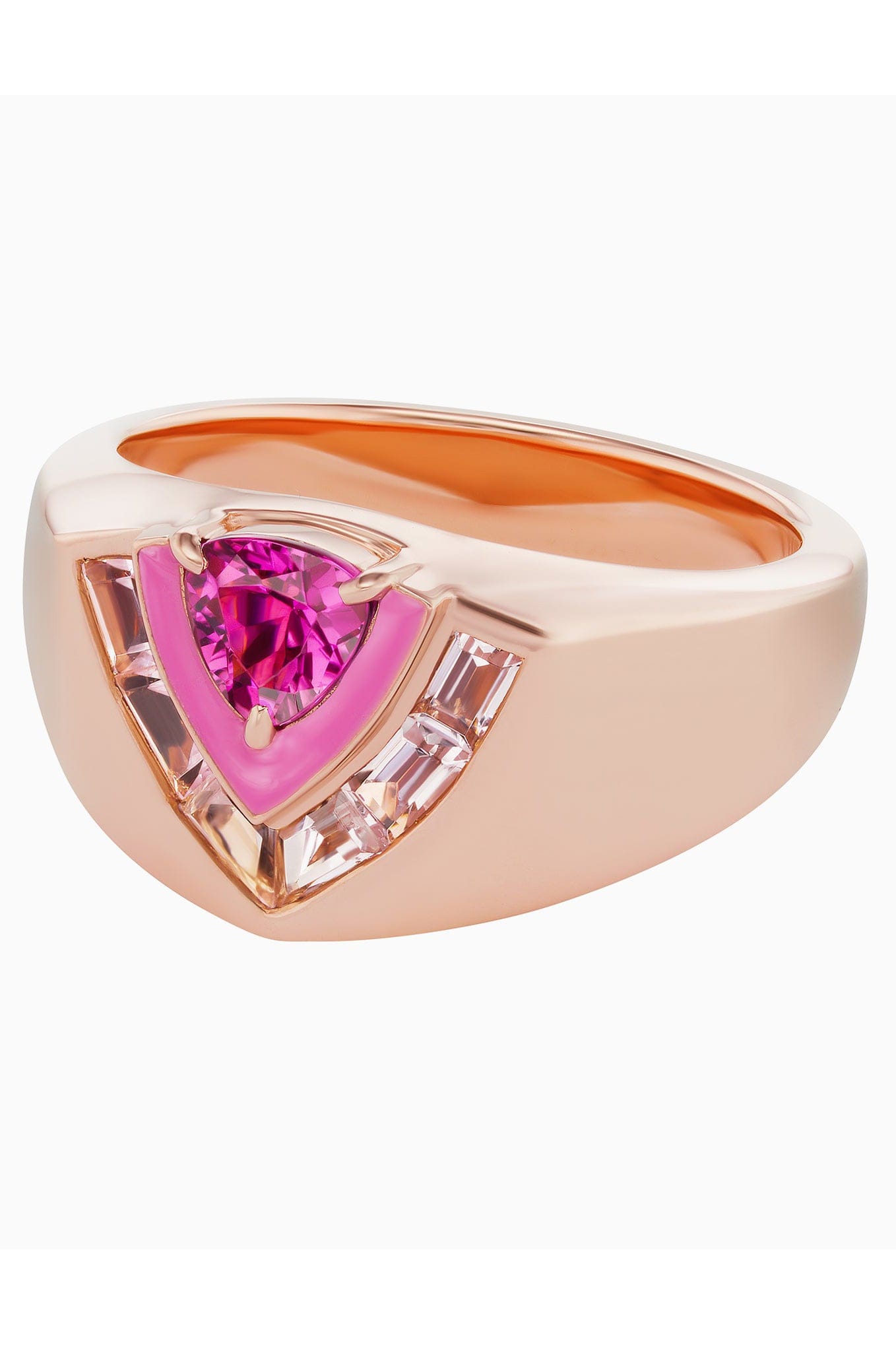EMILY P WHEELER-Tiered Signet Ring-ROSE GOLD