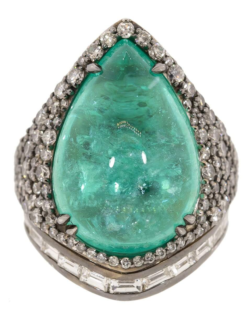 EMILY P WHEELER-Paraiba and Diamond Lagoon Ring-WHITE GOLD