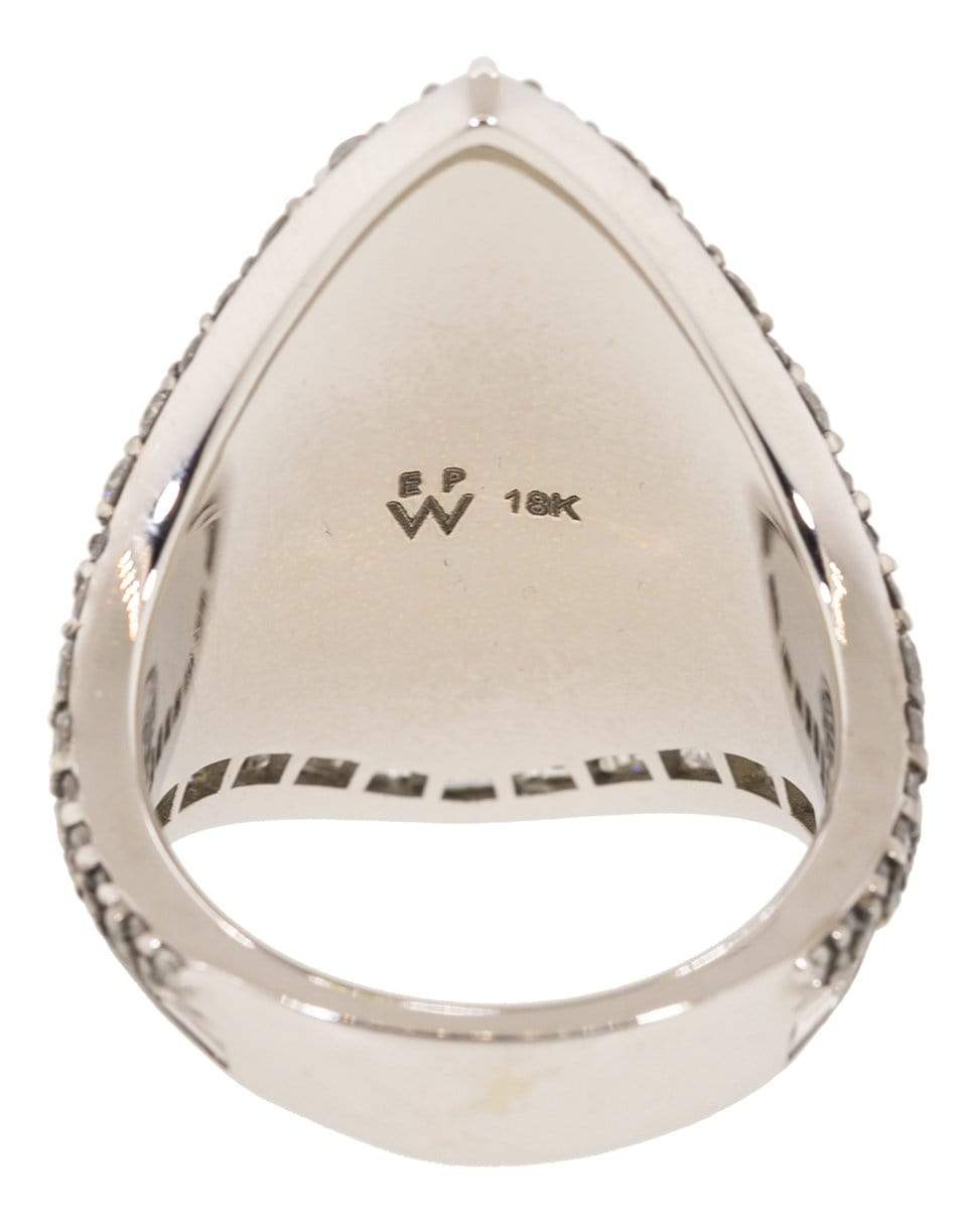 EMILY P WHEELER-Paraiba and Diamond Lagoon Ring-WHITE GOLD