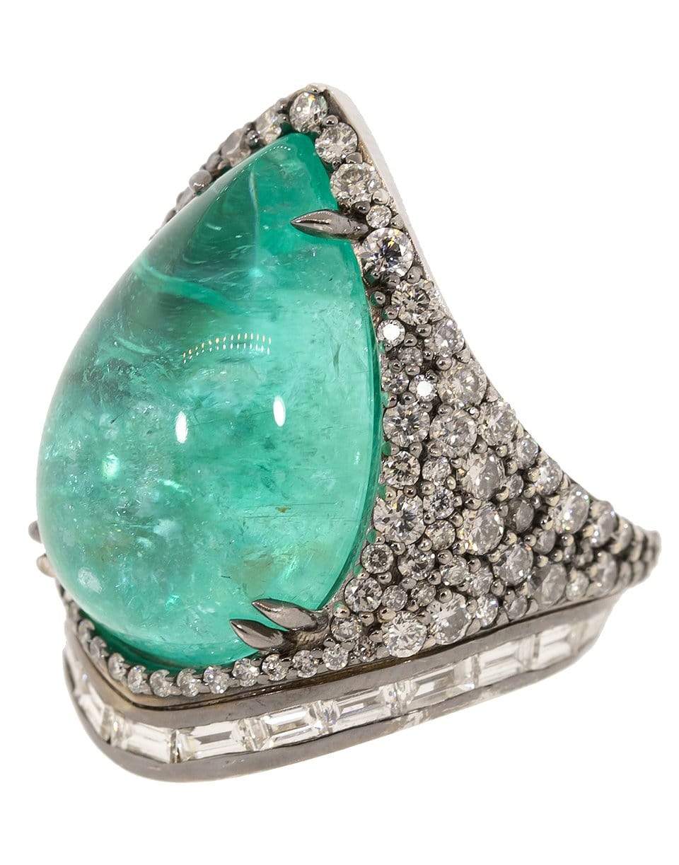 EMILY P WHEELER-Paraiba and Diamond Lagoon Ring-WHITE GOLD