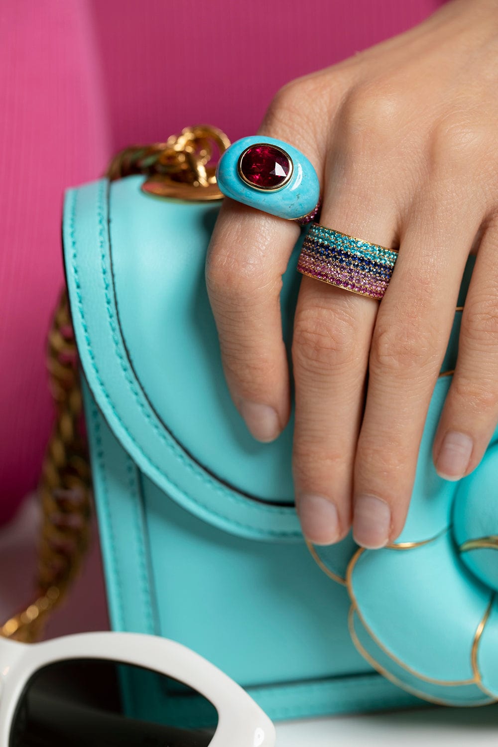 EMILY P WHEELER-California Rainbow Ombre Ring-YELLOW GOLD
