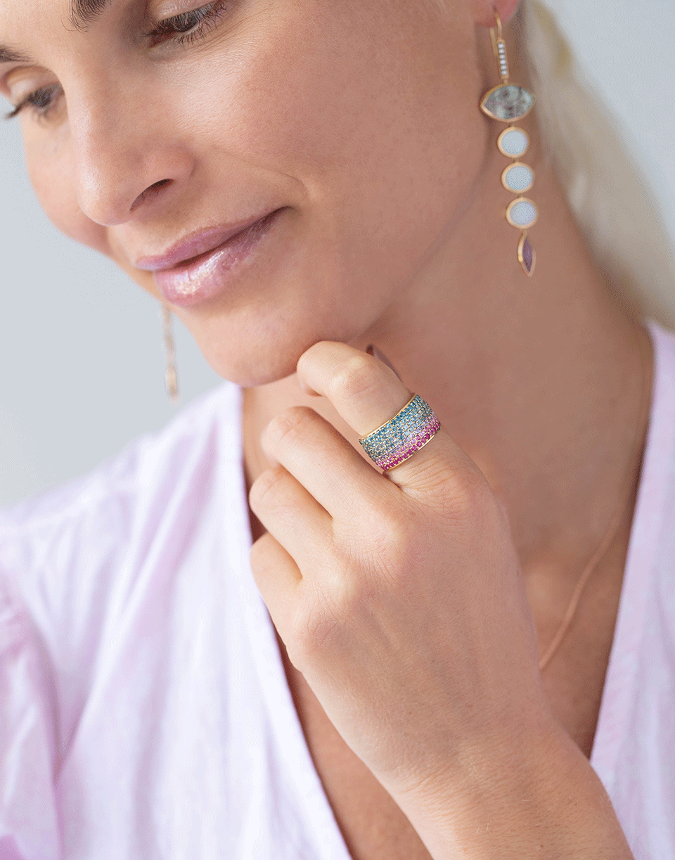 EMILY P WHEELER-California Rainbow Ombre Ring-YELLOW GOLD