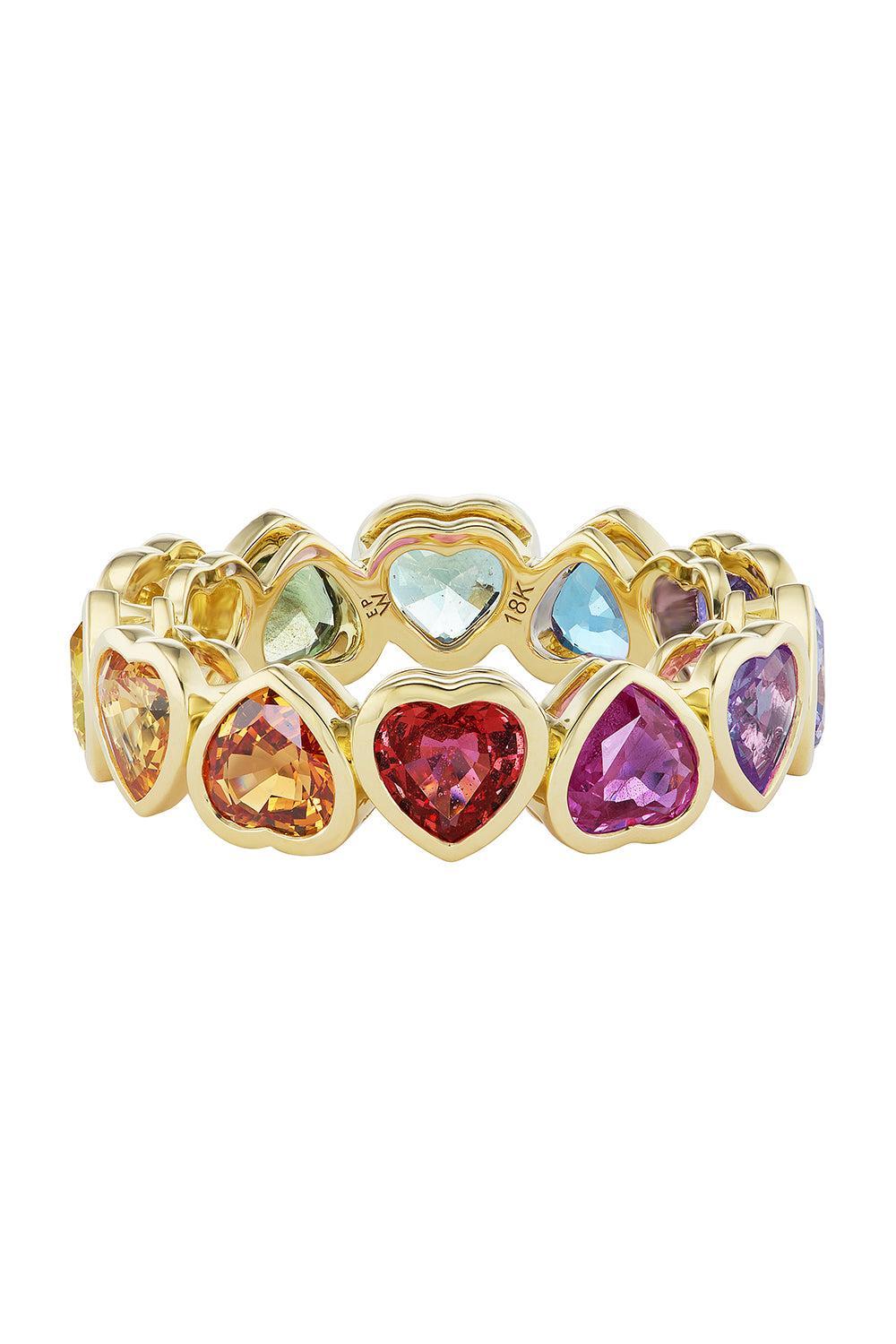 I Heart Rainbows Ring-YELLOW GOLD-7-JEWELRYFINE JEWELRING-EMILY P WHEELER
