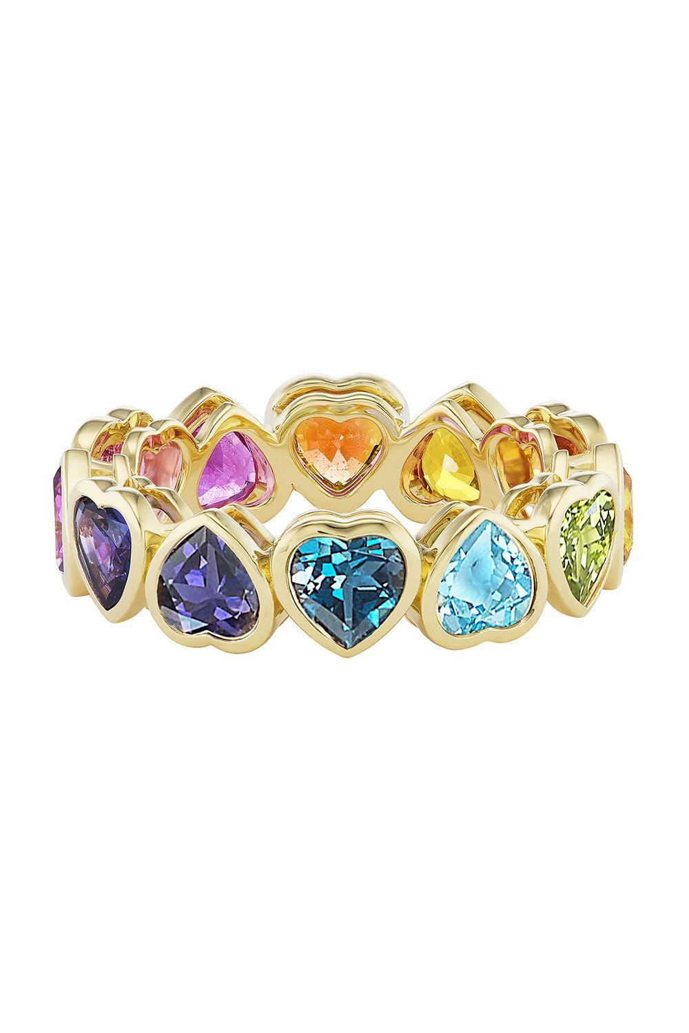I Heart Rainbows Ring-YELLOW GOLD-7-JEWELRYFINE JEWELRING-EMILY P WHEELER