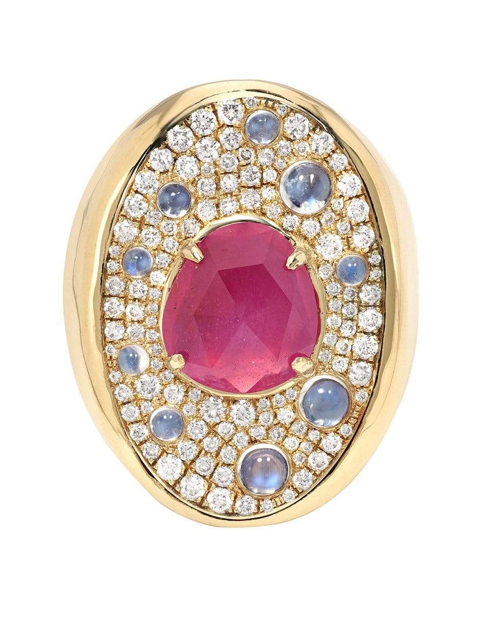 EMILY P WHEELER-Moon Dew Pink Sapphire Moonstone Ring-YELLOW GOLD