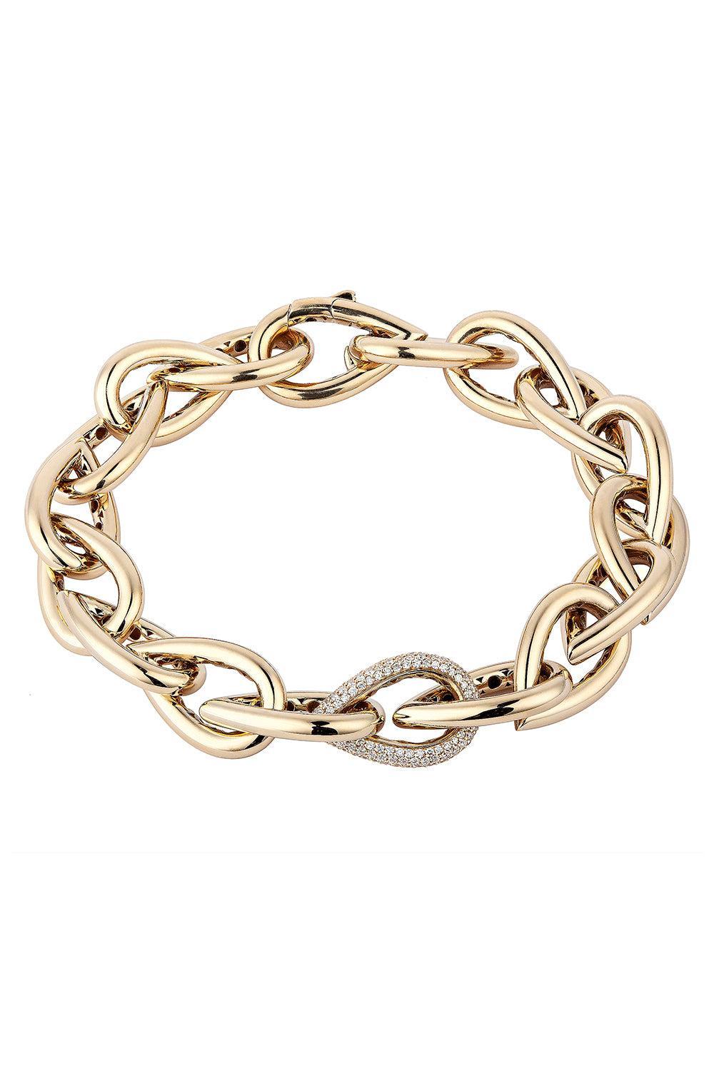 Teardrop Link Diamond Bracelet