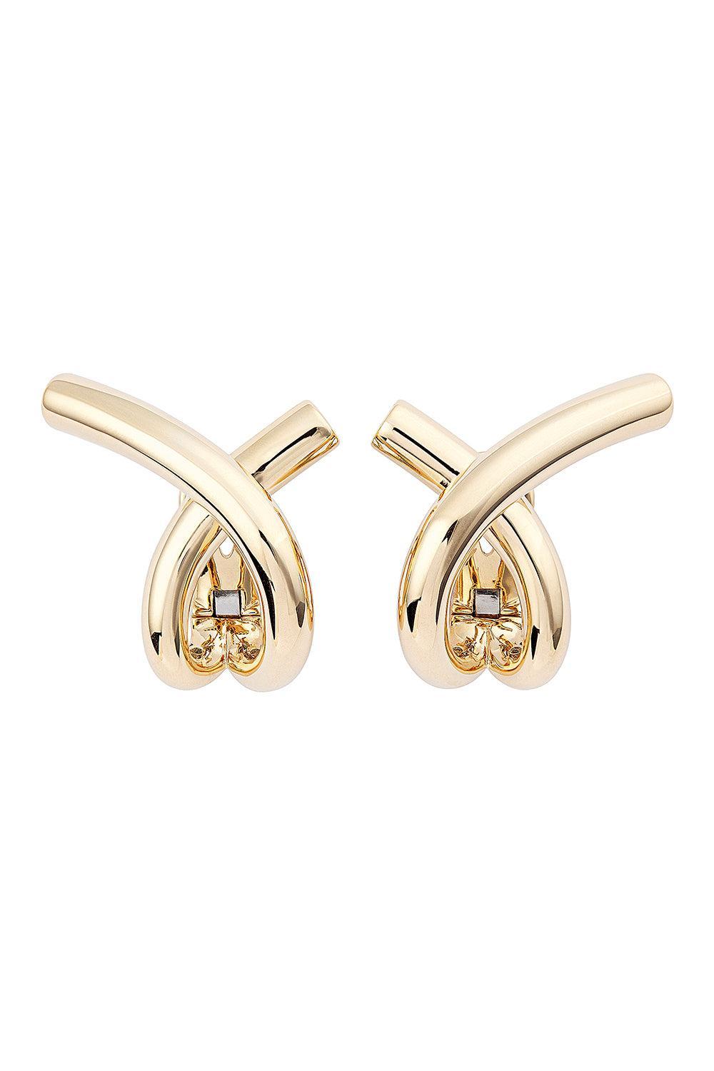 Big Cross Loop Earrings