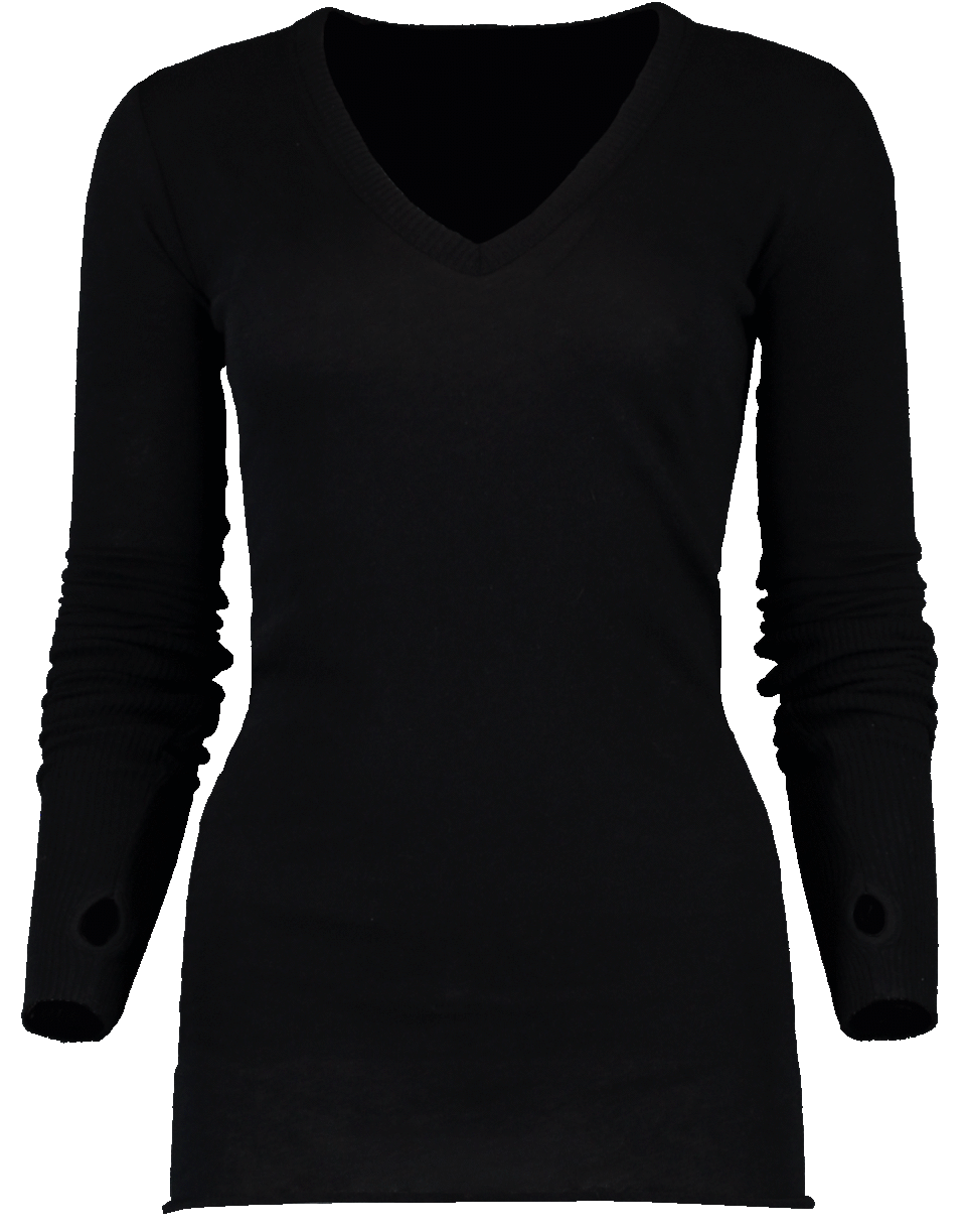 ENZA COSTA-Cashmere Jersey Top-