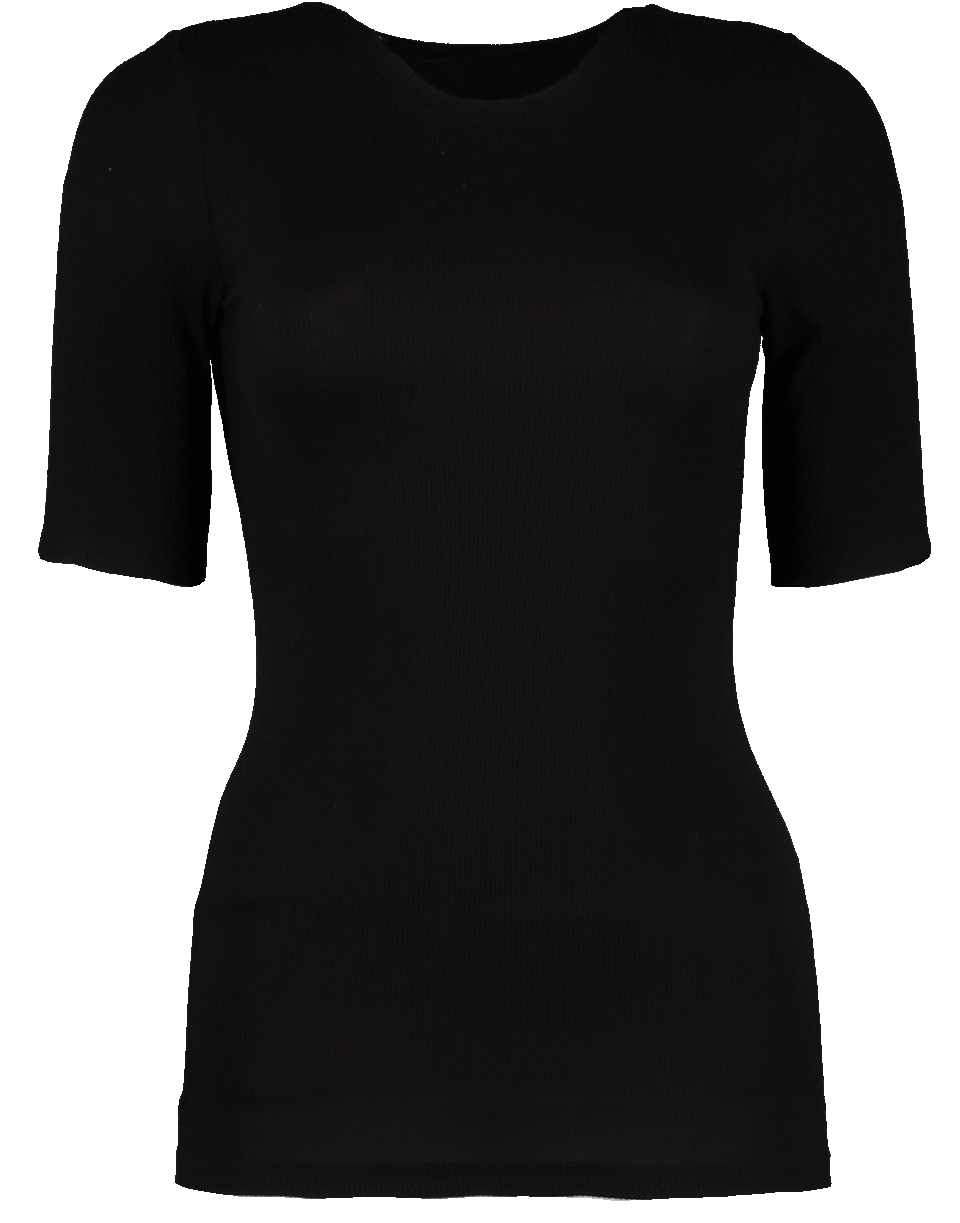 ENZA COSTA-Ribbed Fitted Tee-