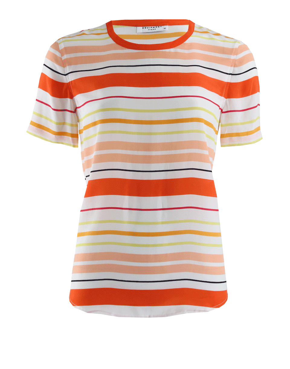 EQUIPMENT-Short Sleeve Striped Riley Tee-