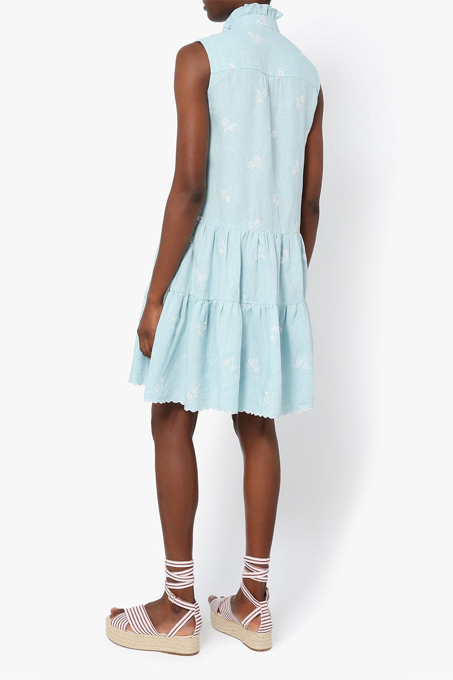 ERDEM-Porto Dress - Blue-
