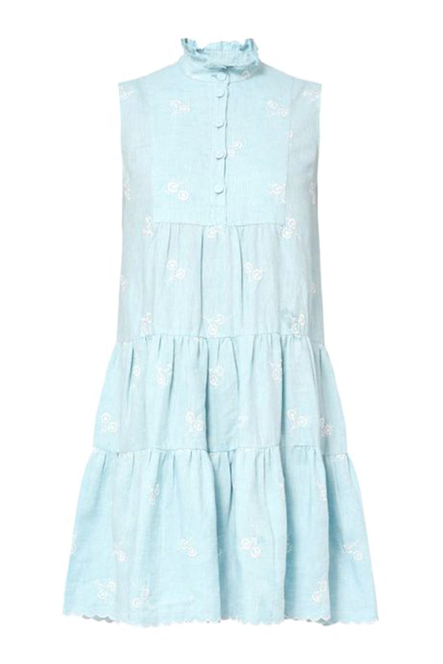 ERDEM-Porto Dress - Blue-