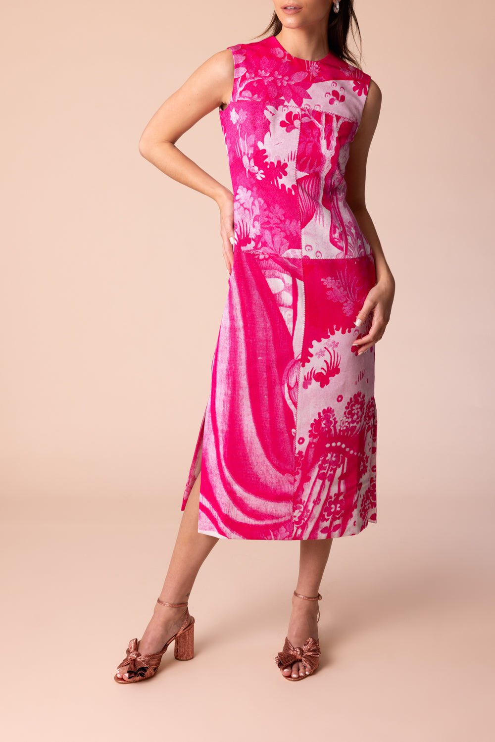 ERDEM-Sleeveless Midi Pencil Dress-