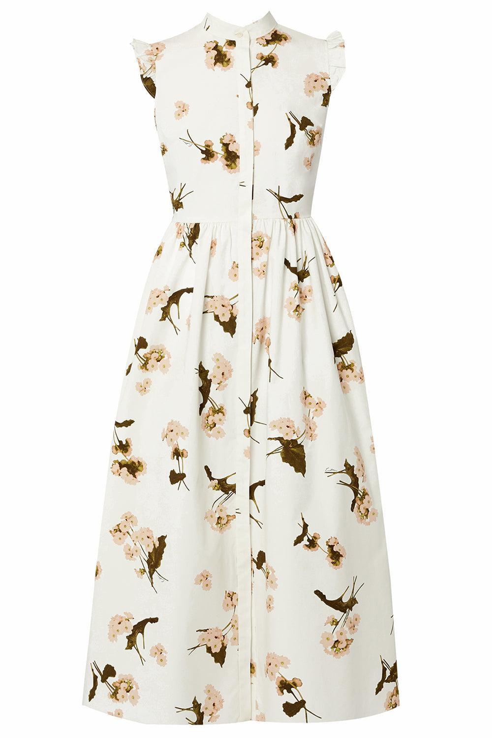 Sleeveless Flare Midi Dress-ELGARWHT-2-CLOTHINGDRESSCASUAL-ERDEM