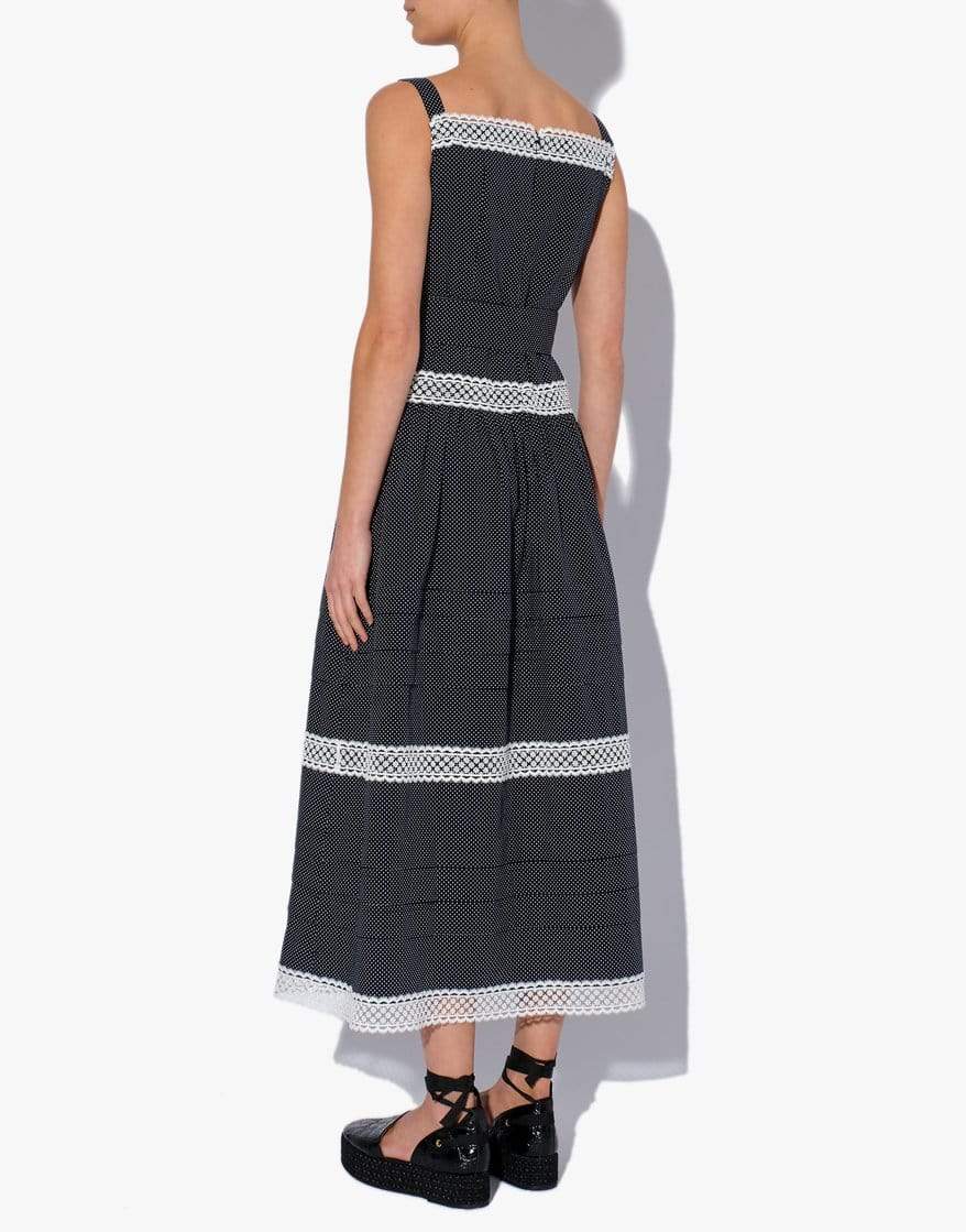ERDEM-Eris Dress-NVY/WHT