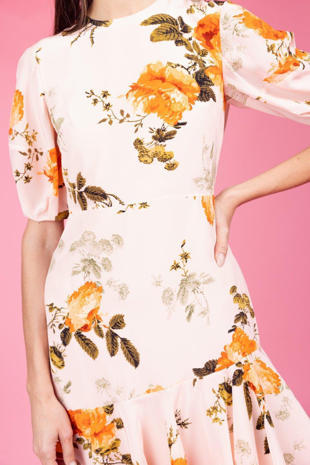 ERDEM-Asymmetrical Mini Dress-