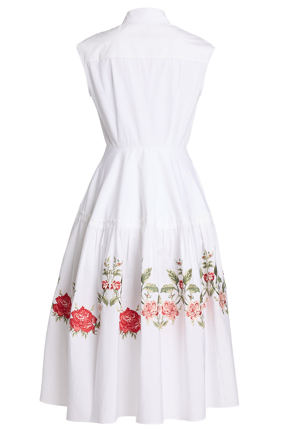 Embroidered Poplin Sleeveless Midi Dress-WHITE-4-CLOTHINGDRESSCASUAL-ERDEM