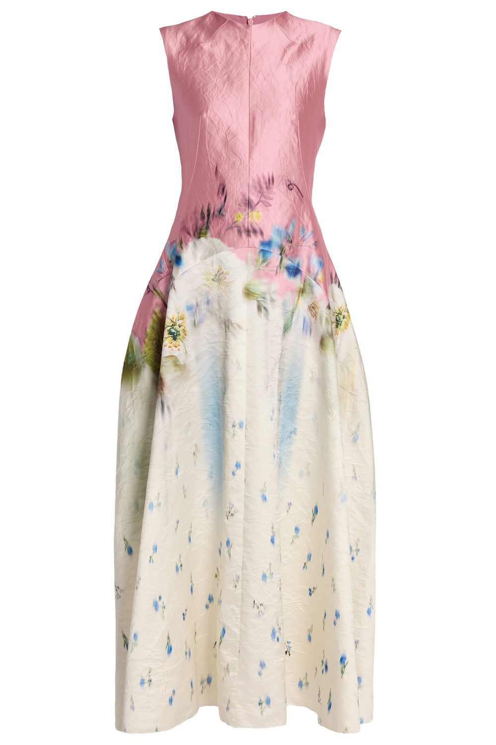 Floral Textured Maxi Dress-NOVELTY-4-CLOTHINGDRESSCOCKTAIL-ERDEM