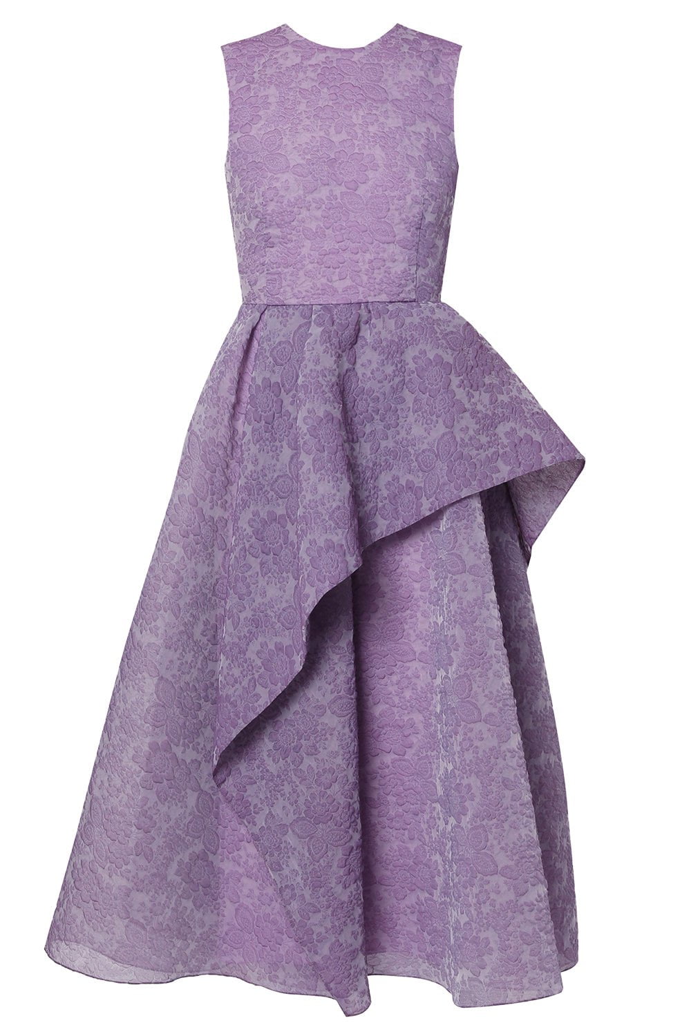ERDEM-Floral Asym Dress-